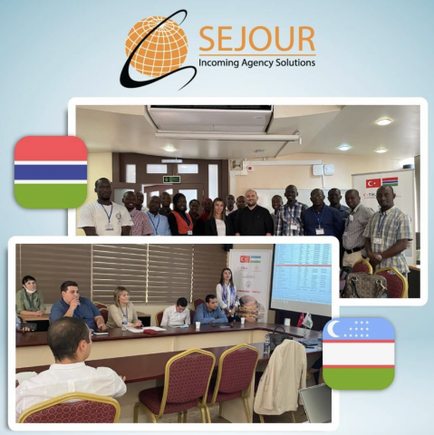 Özbekistan ve Gambiya'dan gelen misafirlerimize Sejour tanıtıldı